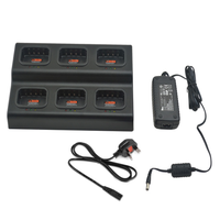 Kirisun DP485 /DP480 Six Bank Multi-Unit Charger - UK Plug