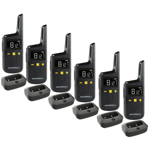 Motorola Walkie Talkie XT185 - Six Pack