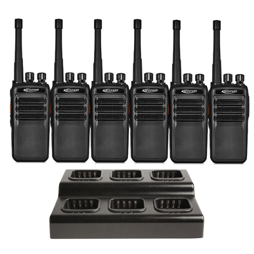 Kirisun DP405s Digital Licence Free PMR446 Two Way Radio - Six Pack
