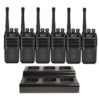 Kirisun DP405s Digital Licence Free PMR446 Two Way Radio - Six Pack