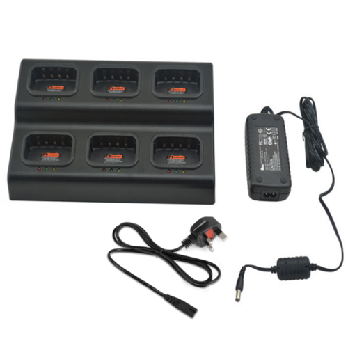 Kirisun DP405s Multi Charger Six Bank - UK Plug