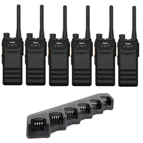 Hytera HP705 Digital Two Way Radio - Six Pack