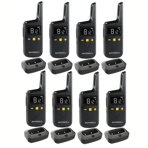 Motorola Walkie Talkie XT185 - Eight Pack
