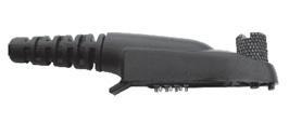 D Shape with Inline PTT and Lapel Mic For Motorola Kenwood Icom & Vertex Radios