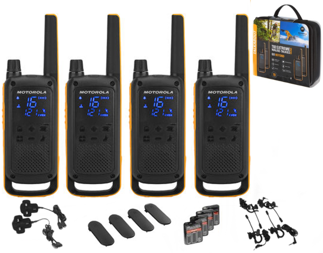 Motorola Walkie Talkie T82 Extreme - Quad Pack