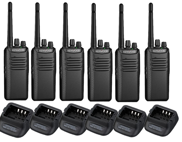 Kenwood VHF DMR Digital Two Way Radio TK-D240 - Six pack