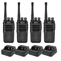 Kirisun DP405s Digital Licence Free PMR446 Two Way Radio - Quad Pack