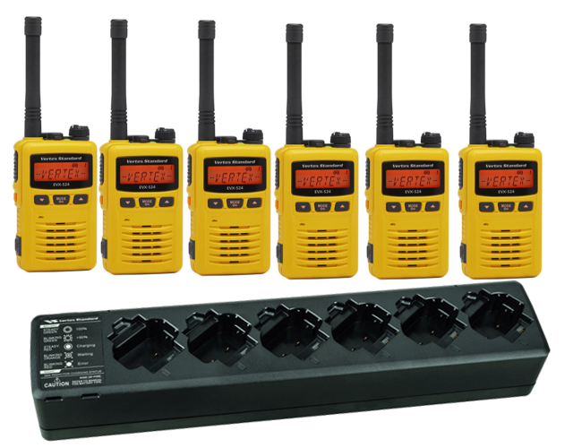Motorola Vertex EVX-S24 Digital Waterproof Two Way Radio Six Pack
